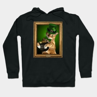 Saint Patricks Day Leprecat with Pot of Gold Hoodie